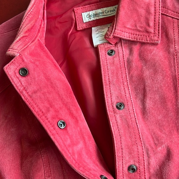 Coldwater Creek Leather Jacket Petite XL - Picture 7 of 9